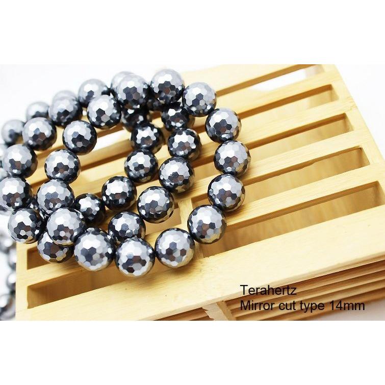 【テラヘルツ鉱石】大玉テラヘルツ 14mm ブレス ¥12,800 テラヘルツ鉱石】大玉テラヘルツ 14mm ブレス ¥12,800 高純度