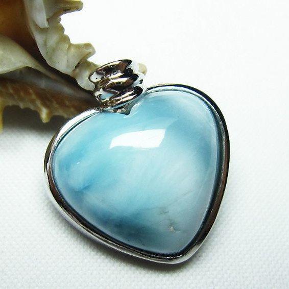 ラリマーハート ペンダント t8-7732 : 誠安天然石専門店 - 通販