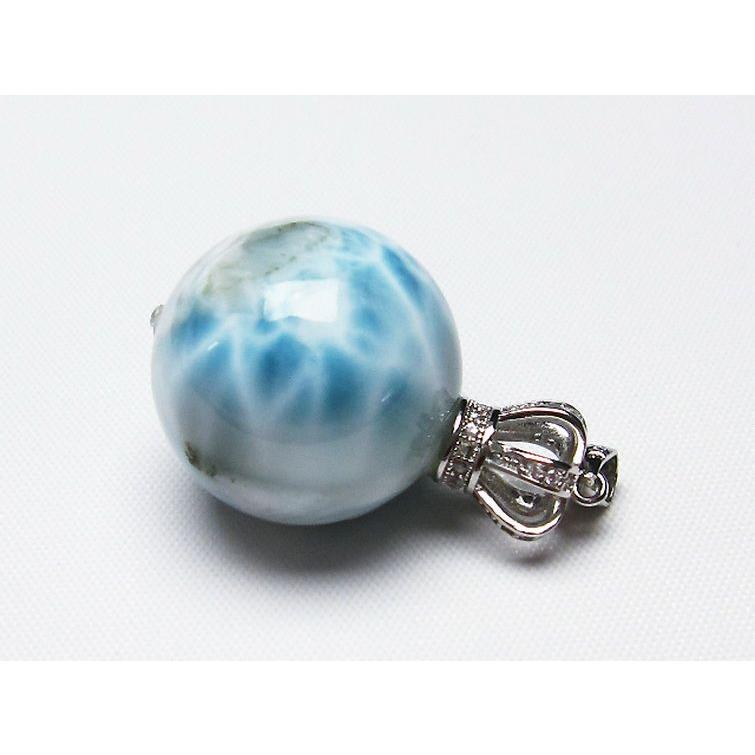 ラリマー 丸玉 ペンダント 22mm t8-7899 : 誠安天然石専門店 - 通販