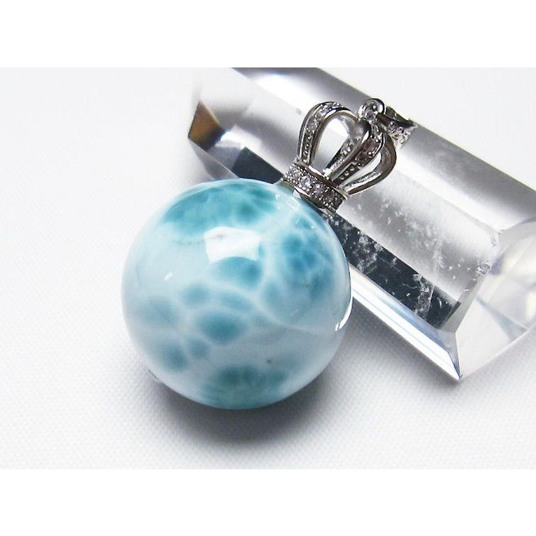 ラリマー 丸玉 ペンダント 22mm t8-7931 : 誠安天然石専門店 - 通販