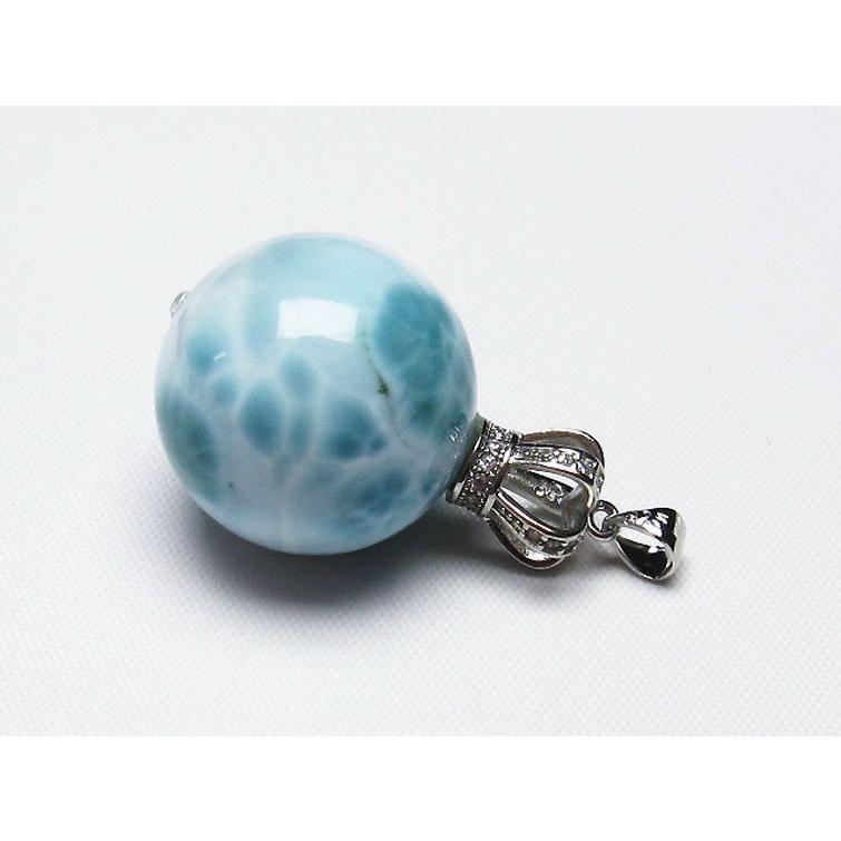 ラリマー 丸玉 ペンダント 22mm t8-7931 : 誠安天然石専門店 - 通販