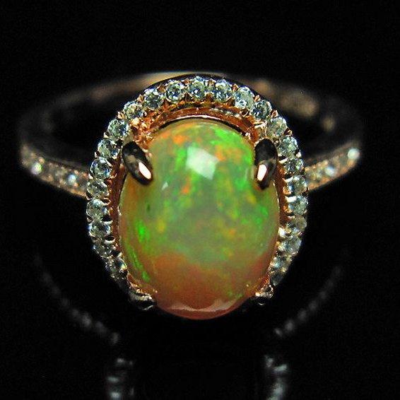 14k ♥オパールリング♦8号 プレシャスオパール 指輪 (14号) t800-572 : 誠安天然石専門店 - 通販