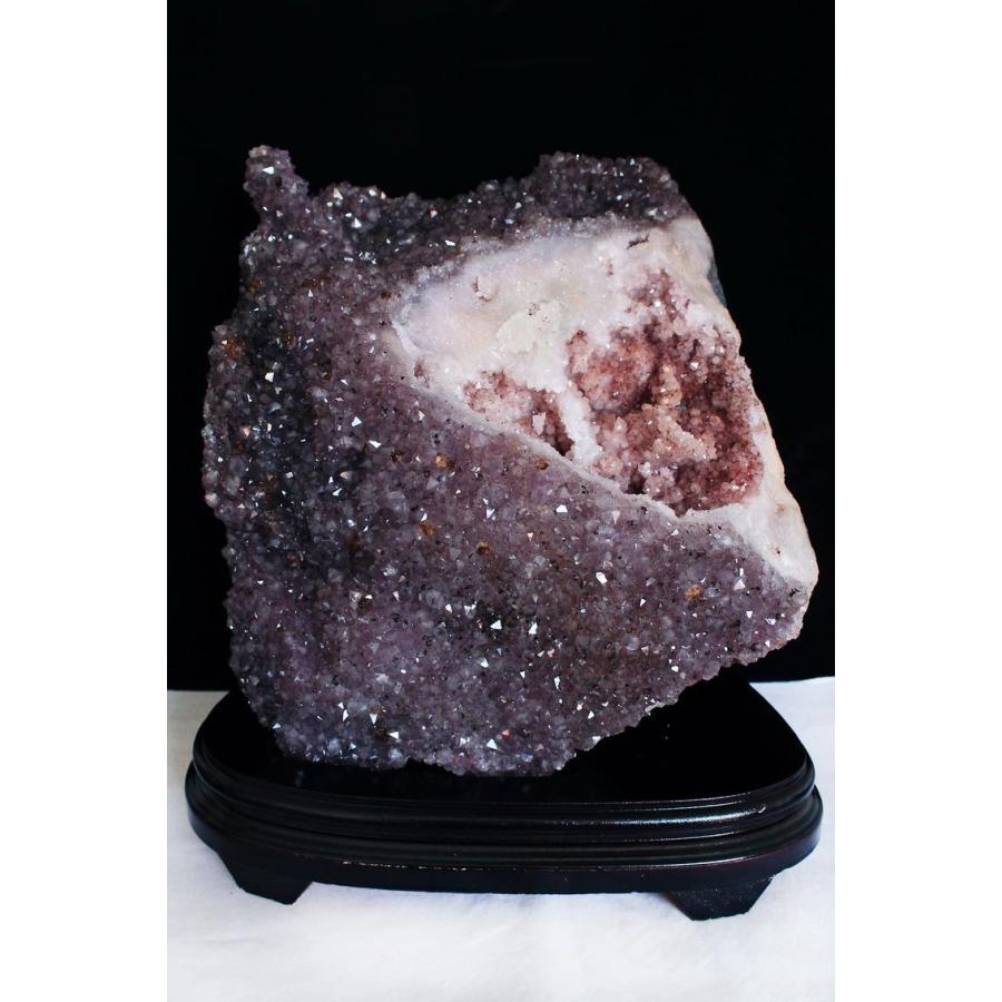 23.9Kg ブラジル産 タイチンルチルフラワー水晶アメジストクラスター