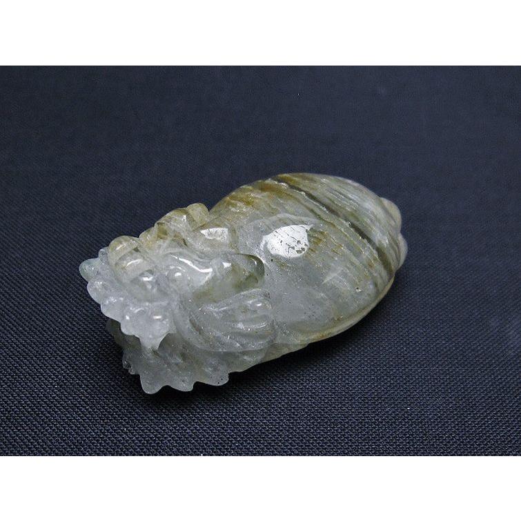 スーパーファントム水晶 龍亀 置物 t801-519 : 誠安天然石専門店