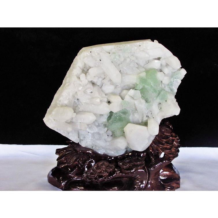 11.6Kg フローライト共生水晶クラスター t802-526 : 誠安天然石専門店