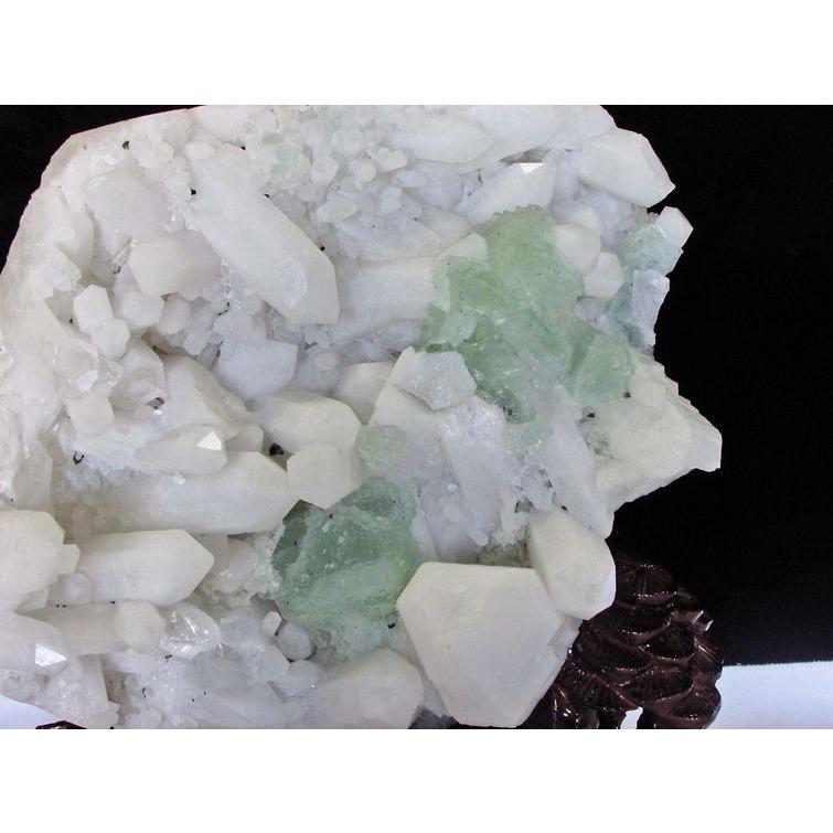 11.6Kg フローライト共生水晶クラスター t802-526 : 誠安天然石専門店