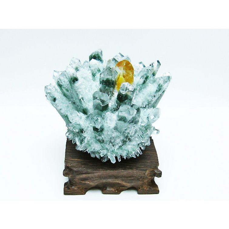 グリーン クォーツ 緑水晶 ポイント 天然石 緑水晶 グリーンクォーツ クラスター t802-5585 : 誠安天然石専門店