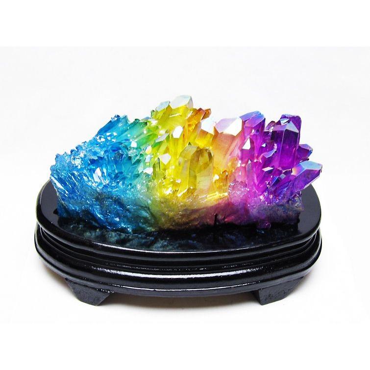 ✳️極上別格品‼️✨抜群の存在感‼️✨レインボーキラキラ✨超美麗 高透明度 クラスター ✳️極上別格品‼️✨抜群の存在感‼️✨レインボーキラキラ✨超