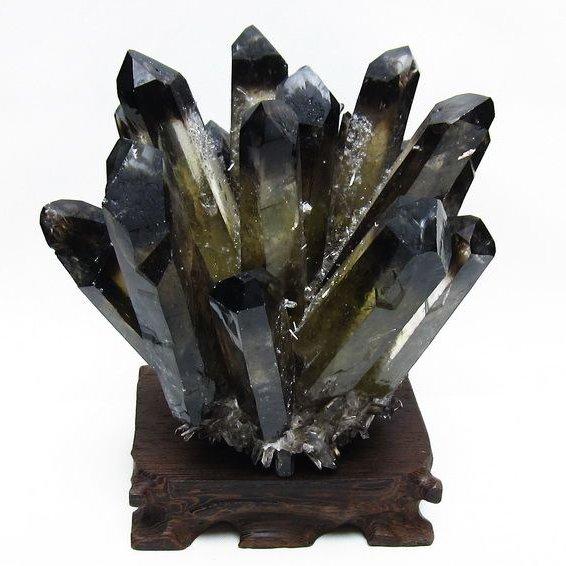 黒水晶 ブラッククォーツ クラスター t802-6271 : 誠安天然石専門店