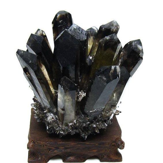 黒水晶 ブラッククォーツ クラスター t802-6275 : 誠安天然石専門店