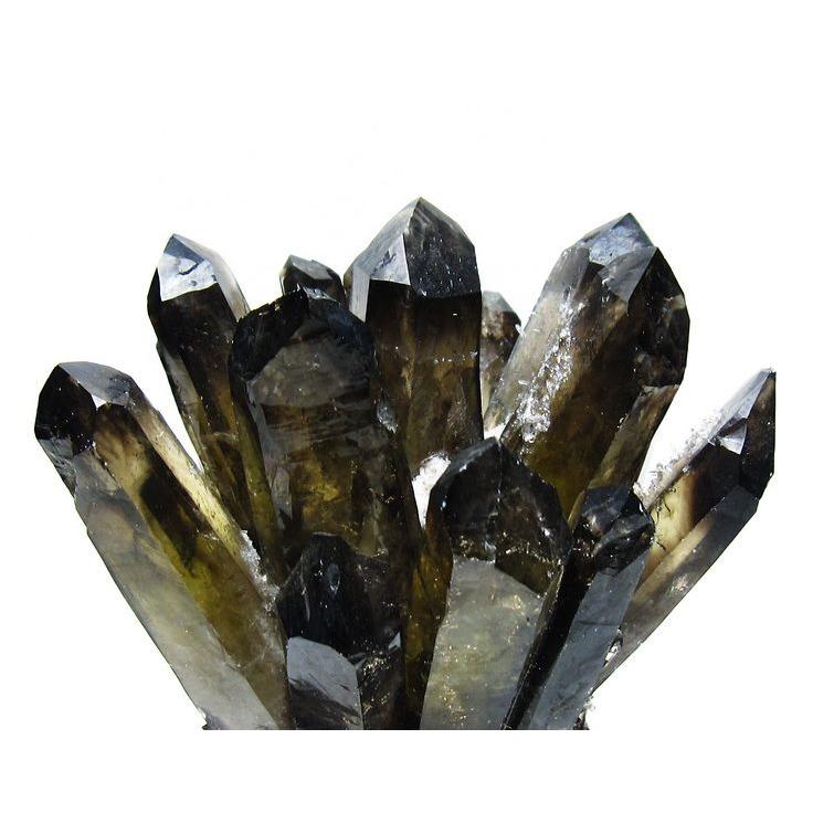 1.1Kg 黒水晶 ブラッククォーツ クラスター t802-6278 : 誠安天然石