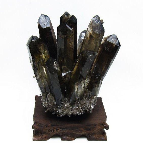 黒水晶 ブラッククォーツ クラスター t802-6284 : 誠安天然石専門店