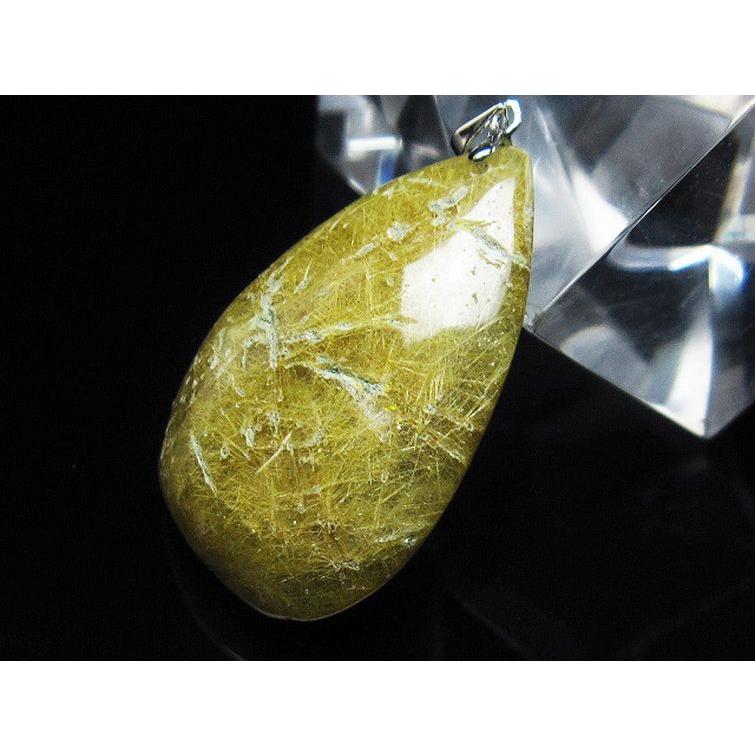 ルチルクォーツ（金針ルチル水晶） ペンダント t86-6953 : 誠安天然石