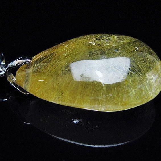 天然ルチルクォーツ 多面カット ペンダントトップ 金針水晶 ルチルクォーツ（金針ルチル水晶） ペンダント t86-7499 : 誠安天然石