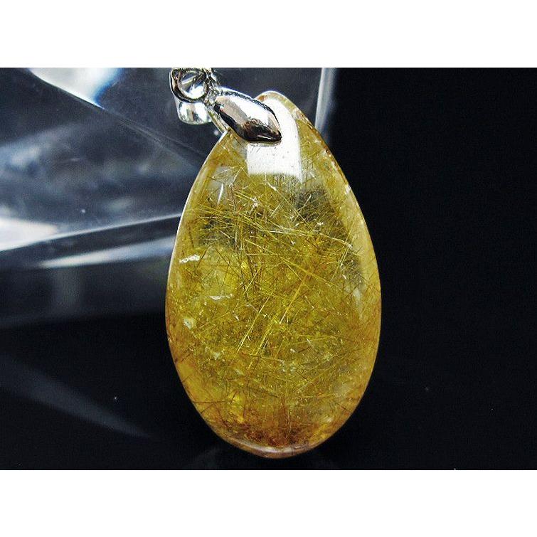 ルチルクォーツ（金針ルチル水晶） ペンダント t86-7500 : 誠安天然石