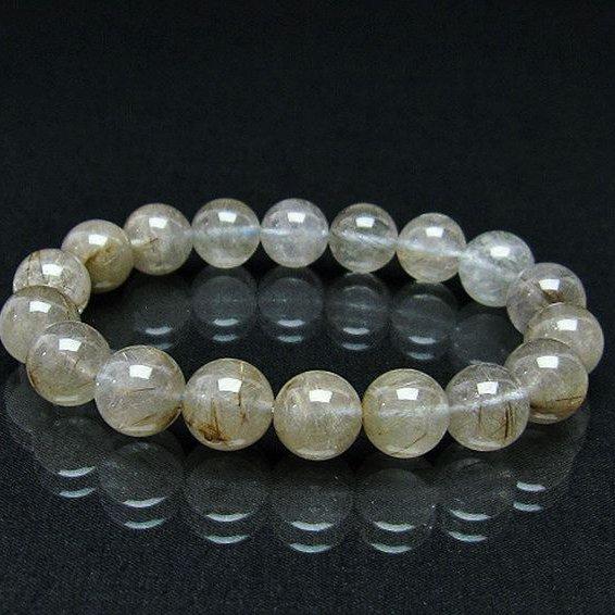 信念をもって前進！成功を掴む⭐︎プラチナルチルクォーツブレスレット ルチルクォーツ ブレスレット プラチナルチル 11mm t9-13774 : 誠安