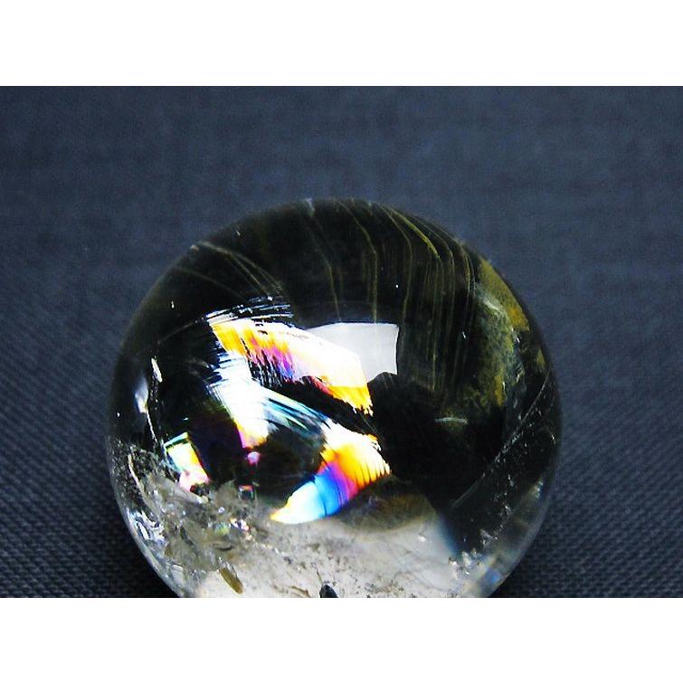 虹入り ヒマラヤ水晶 丸玉 25mm t91-8878 : 誠安天然石専門店 - 通販