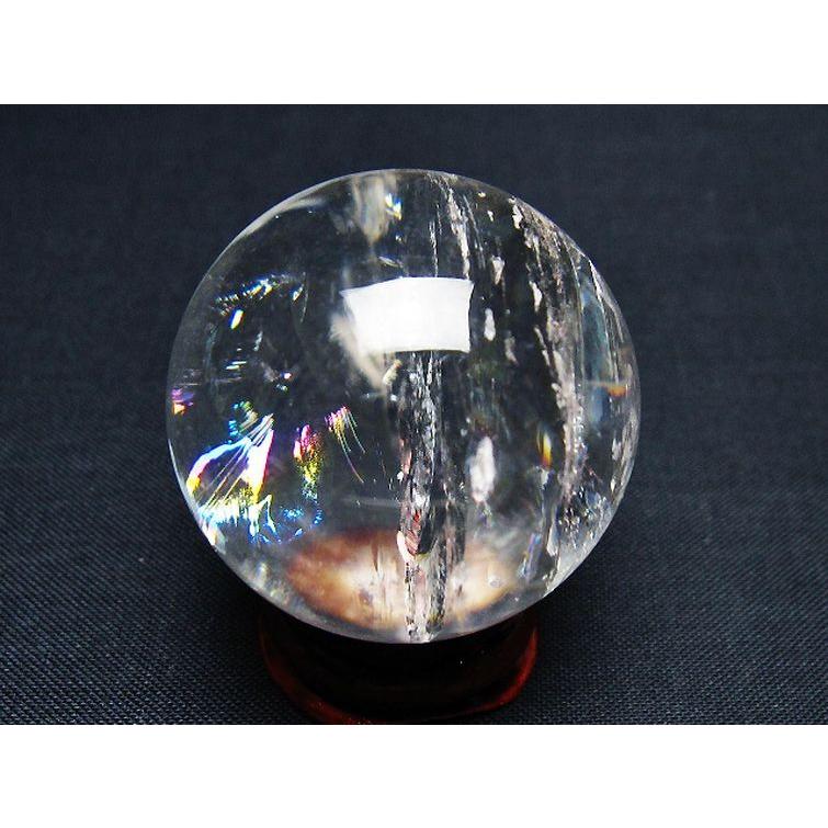 虹入り ヒマラヤ水晶 丸玉 36mm t91-9281 : 誠安天然石専門店 - 通販