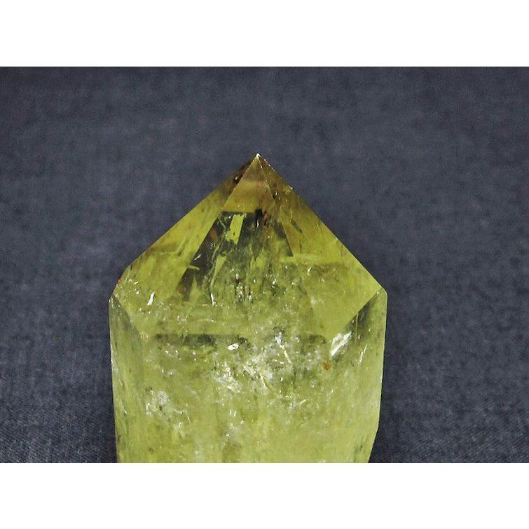 虹入り シトリン水晶 六角柱 t98-1882 : 誠安天然石専門店 - 通販