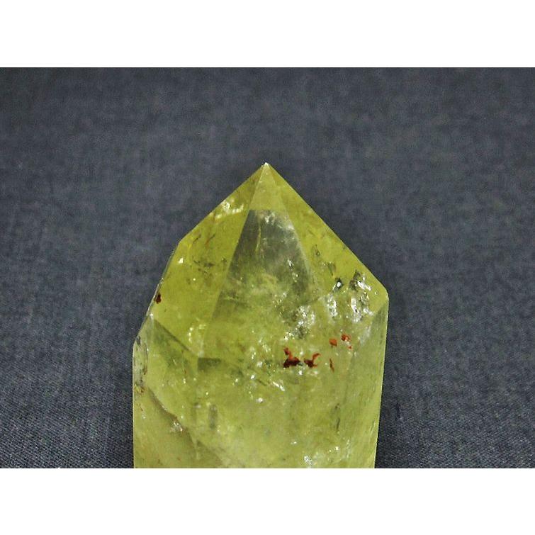 虹入り シトリン水晶 六角柱 t98-1882 : 誠安天然石専門店 - 通販