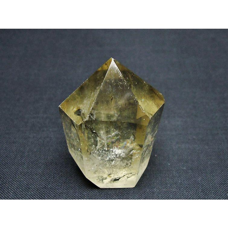 虹入り シトリン水晶 六角柱 t98-2256 : 誠安天然石専門店 - 通販