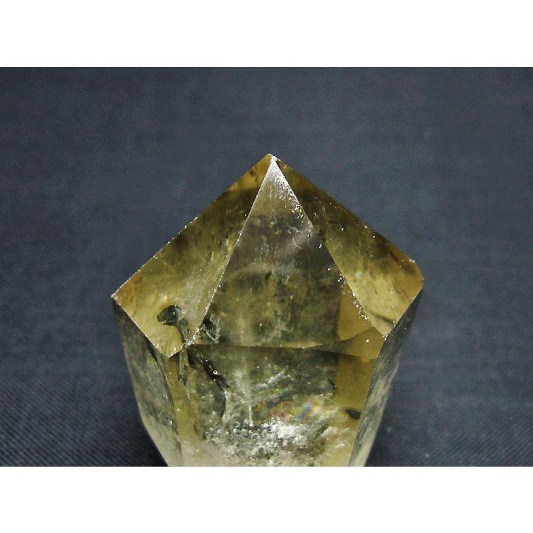 虹入り シトリン水晶 六角柱 t98-2256 : 誠安天然石専門店 - 通販