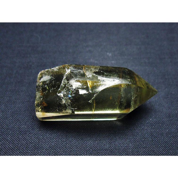 虹入り シトリン水晶 六角柱 t98-2277 : 誠安天然石専門店 - 通販