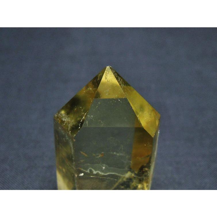 虹入り シトリン水晶 六角柱 t98-2277 : 誠安天然石専門店 - 通販