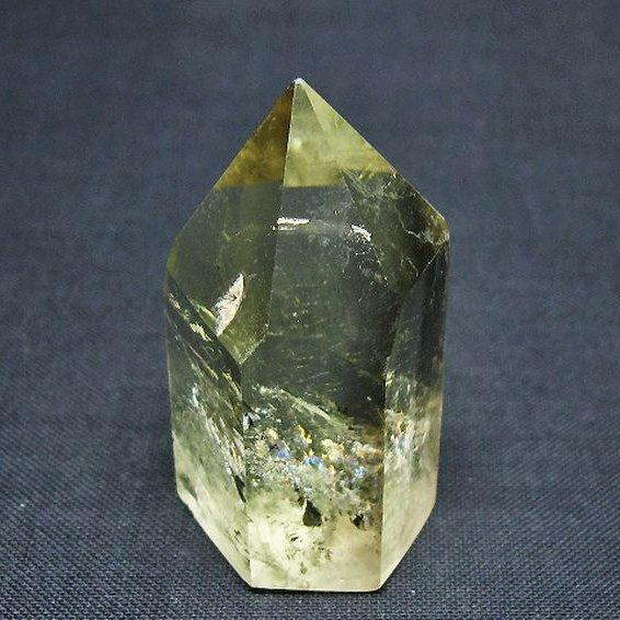 虹入り シトリン水晶 六角柱 t98-2321 : 誠安天然石専門店 - 通販