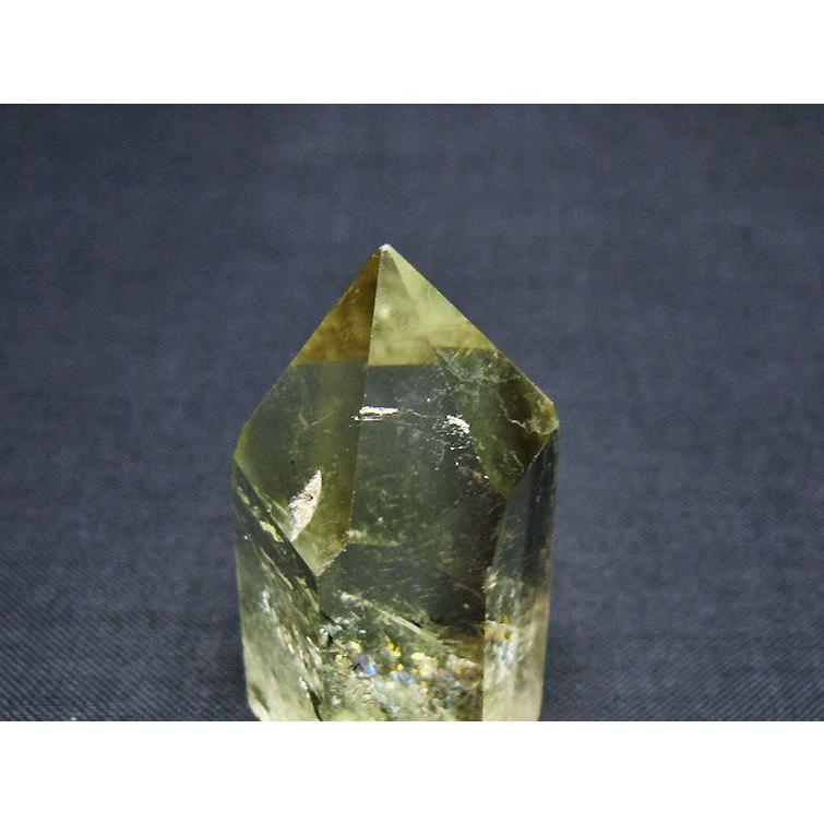 虹入り シトリン水晶 六角柱 t98-2321 : 誠安天然石専門店 - 通販