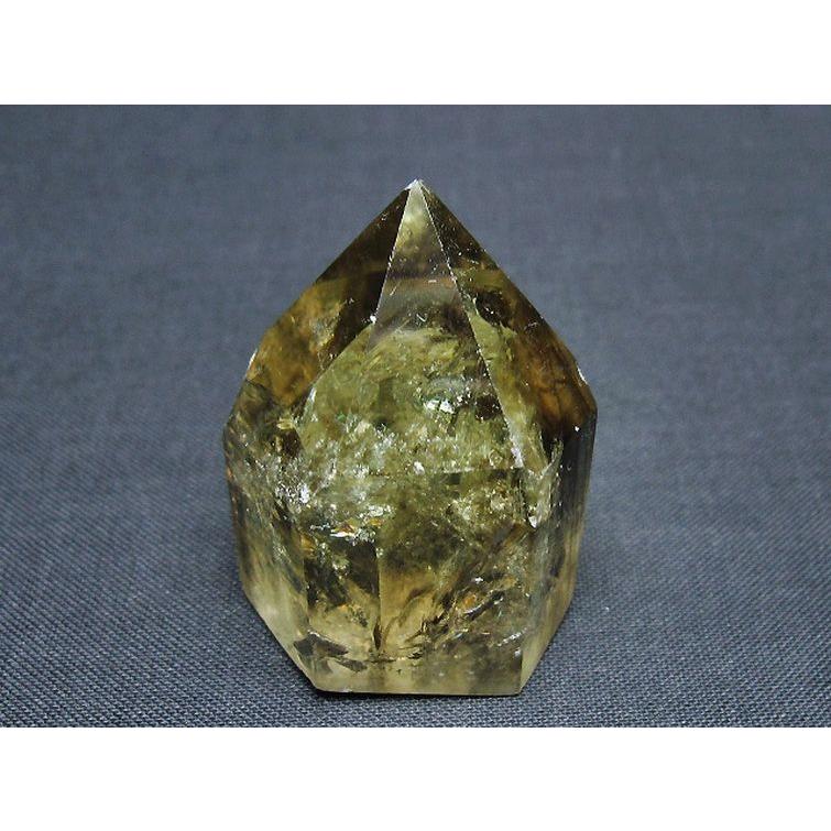 虹入り シトリン水晶 六角柱 t98-2350 : 誠安天然石専門店 - 通販 