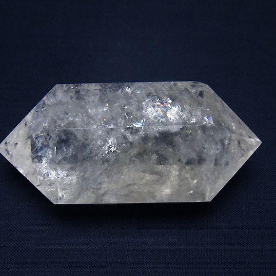 虹入り ヒマラヤ水晶ダブルポイント t98-2532 : 誠安天然石専門店