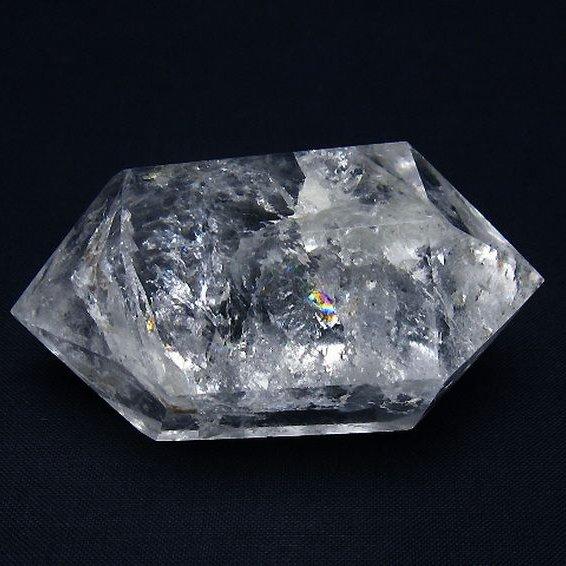 虹入り ヒマラヤ水晶ダブルポイント t98-2675 : 誠安天然石専門店