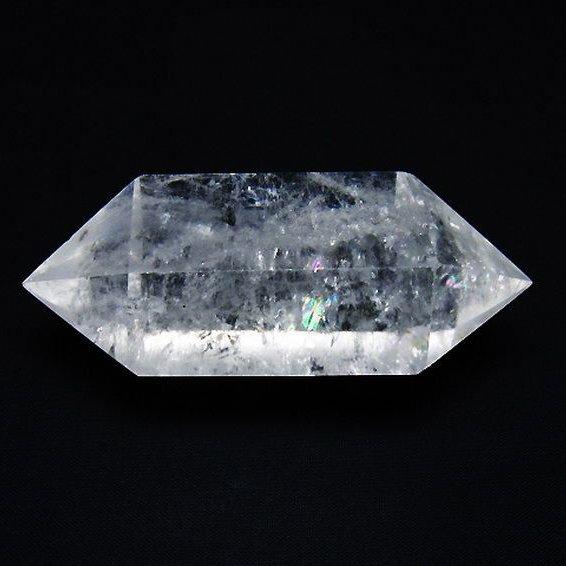 ヒマラヤ天然水晶 ポイント虹あり台座付き 虹入り ヒマラヤ水晶ダブルポイント t98-2692 : 誠安天然石専門店