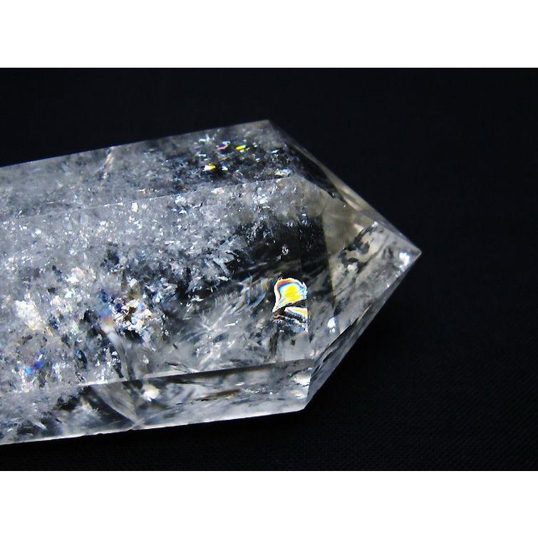 虹入り ヒマラヤ水晶ダブルポイント t98-2728 : 誠安天然石専門店