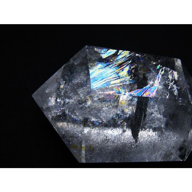 虹入り ヒマラヤ水晶ダブルポイント t98-2736 : 誠安天然石専門店