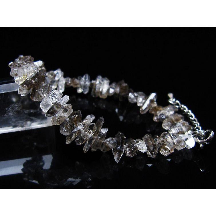 スティブナイト（輝安鉱）入り | ハーキマーダイヤモンド水晶 