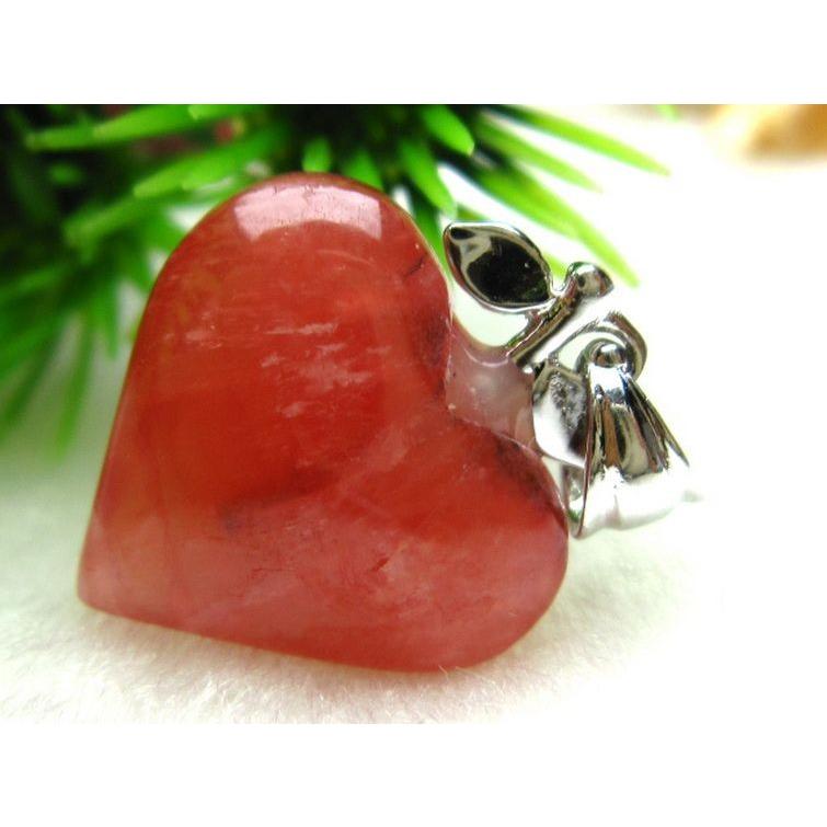 インカローズ ロードクロサイトハート ペンダント w10-121 : 誠安