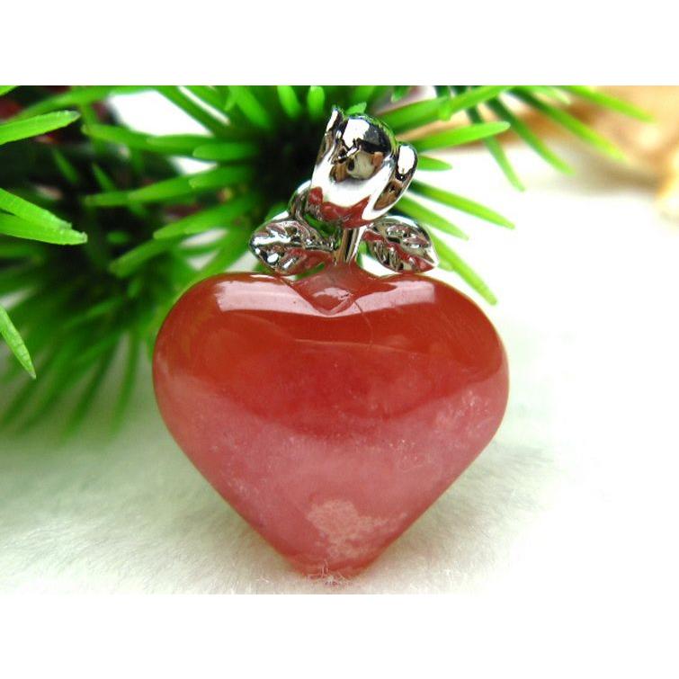 インカローズ ロードクロサイトハート ペンダント w10-124 : 誠安