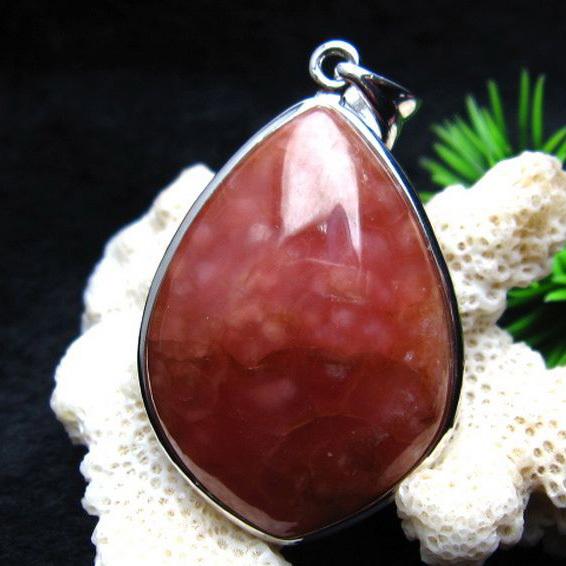 インカローズ ロードクロサイト ペンダント w13-39 : 誠安天然石専門店