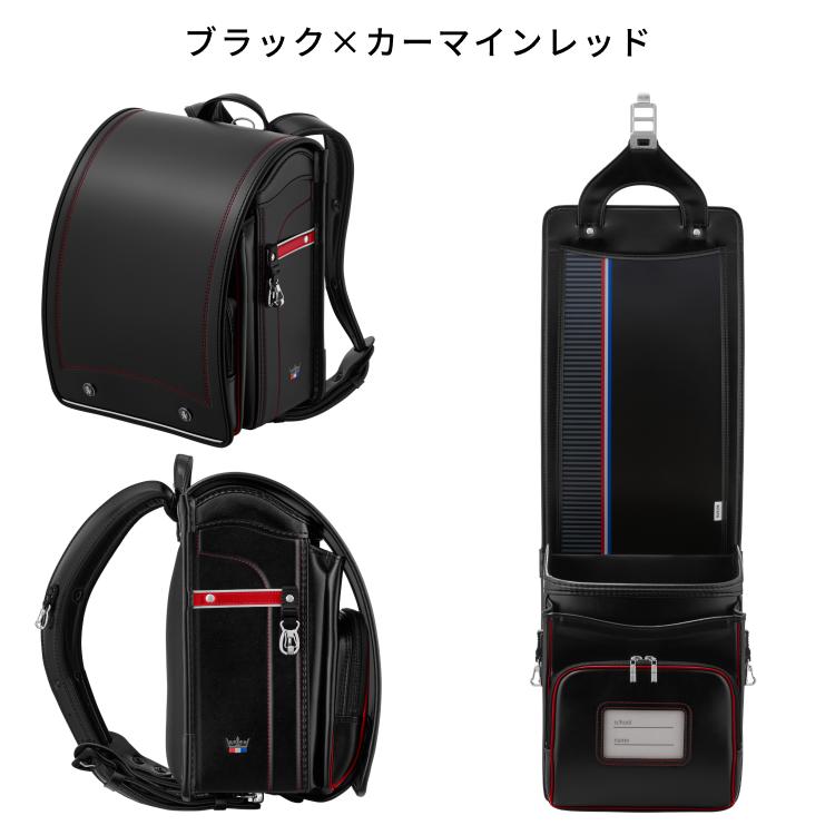 【新品】 男の子ランドセル クラシックモデル ブラック/レッド 6年保証 特典付 全国送料無 スクールバック 小学生通学カバン 天使のはね セイバン ランドセル 男の子 女の子 モデルロイヤル