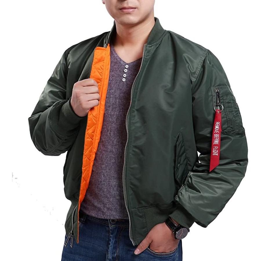 サイバトロン MA-1パイロットジャケット メンズ ボンバーフライト防水