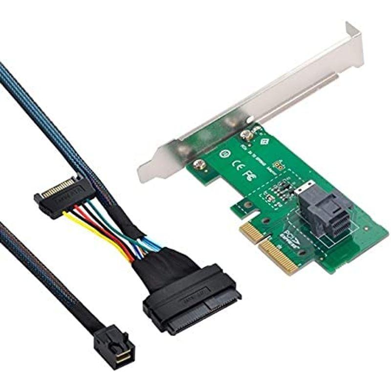 CHENYANG SFF-8639 NVME U.2 to NGFF M.2 M-Key PCIe SSD Case Enclosure for  Mainboard PCI-E 4X SSD 750 p3600 p3700