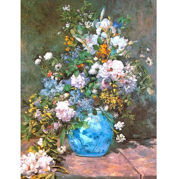 世界の名画コレクション ルノワール 春のブーケ 複製画 春の花 花束 印象派 人気作品 新品 額付き フォッグ美術館所蔵 B2505 Seibidou 2505 駿河画廊 通販 Yahoo ショッピング