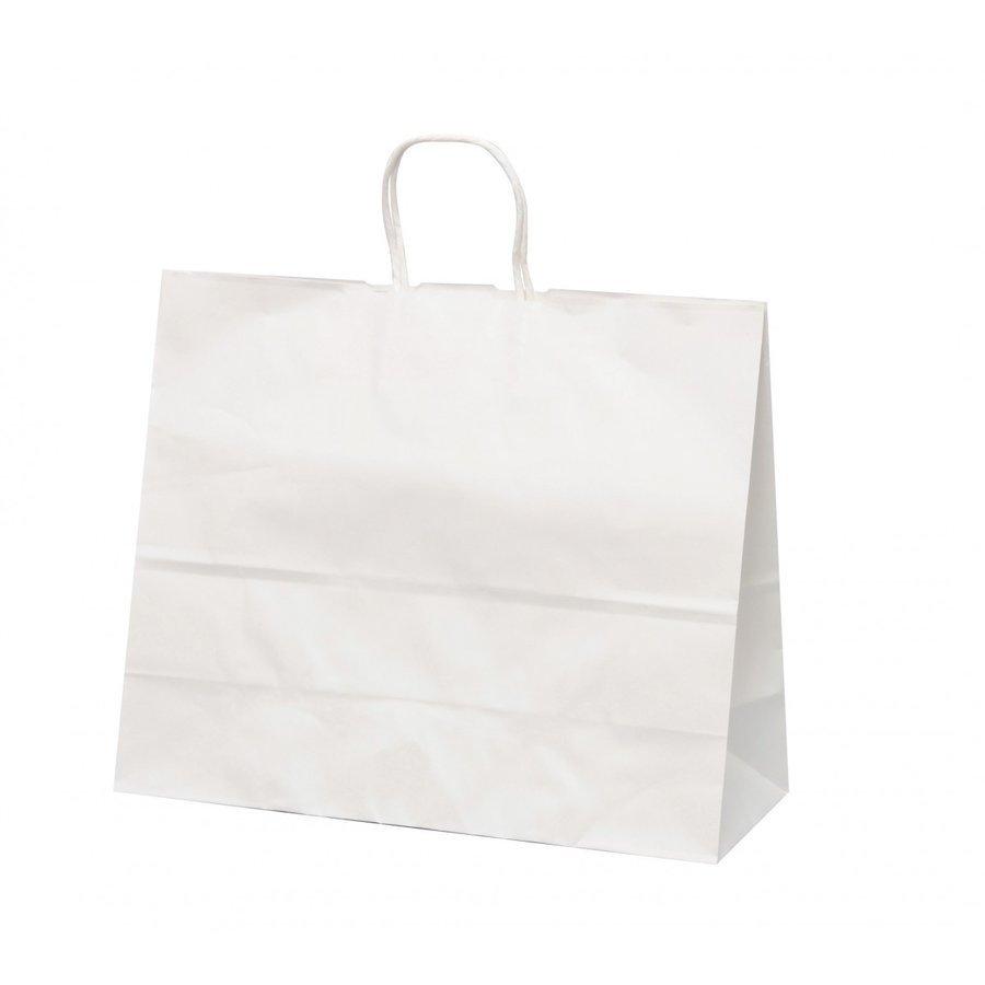 手提げ袋（手提げ紙袋）　ＨＶ１４２　晒　無地　巾420×マチ160×高さ350mm（200枚セット）