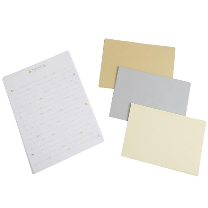 レターセット シンプル 楽器 音符 デコレター 便箋 可愛い 手紙 音楽