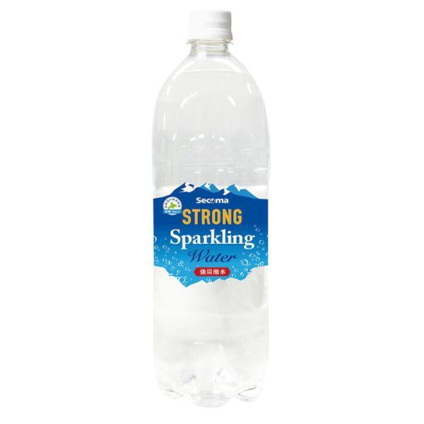 セイコーマート ストロングスパークリングウォーター 1.5L 1.5リットル 8本 セコマ 北海道 無糖 強炭酸水 純水 箱買い