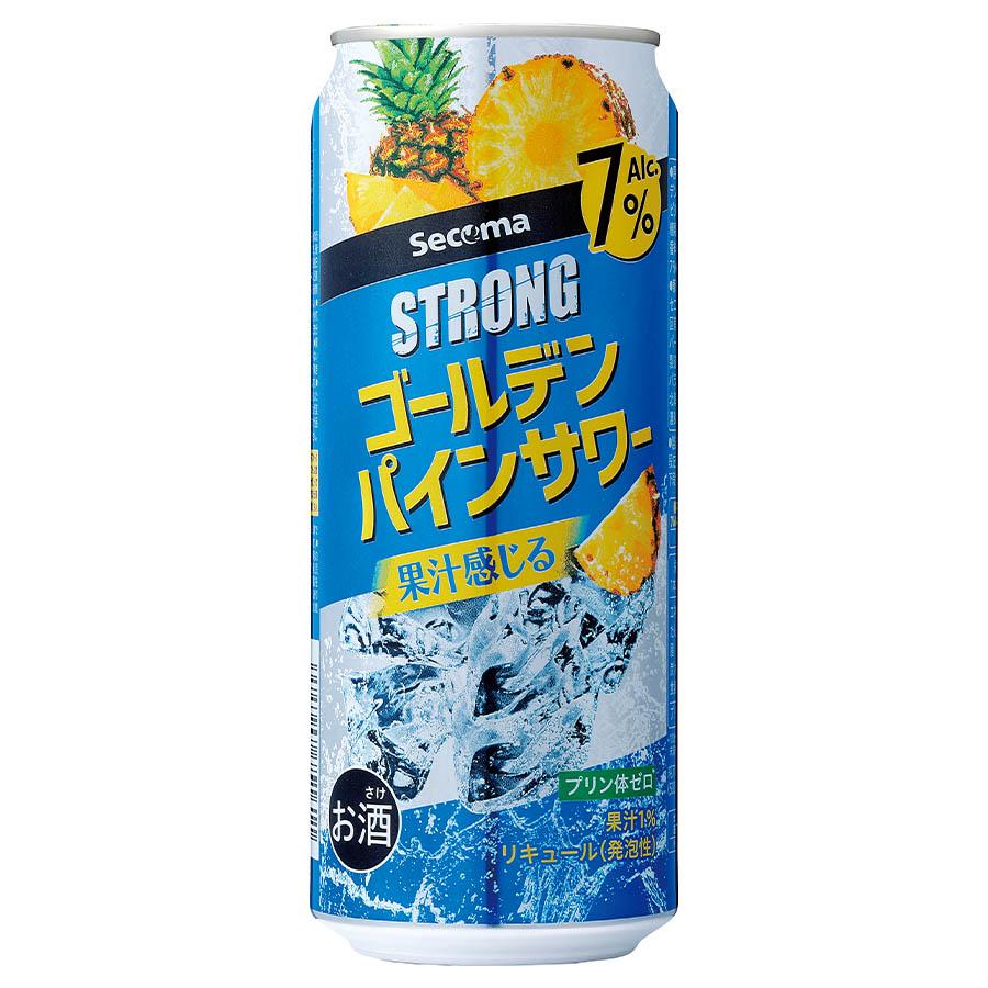 セイコーマート Secoma ストロングゴールデンパインサワー 500ml 24本