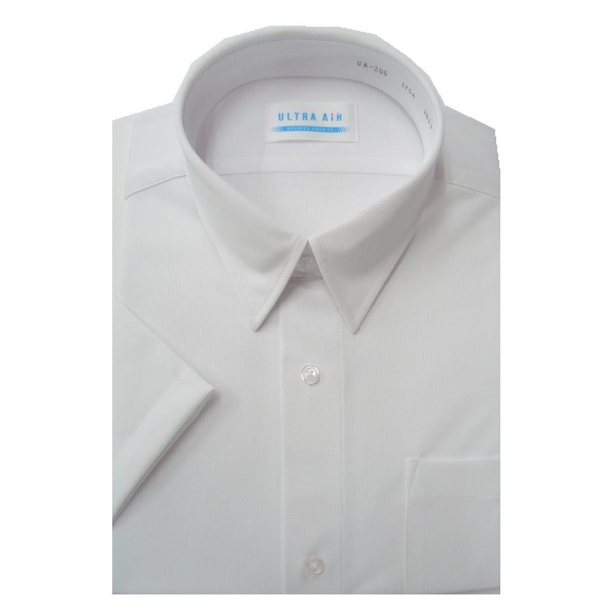 ベンクーガー 学生服 スクールシャツ カッターシャツ 半袖 145A〜190A BENCOUGAR UA-226 やわらかニット ポリエステル100％ ボーイズ ホワイト |  | 01