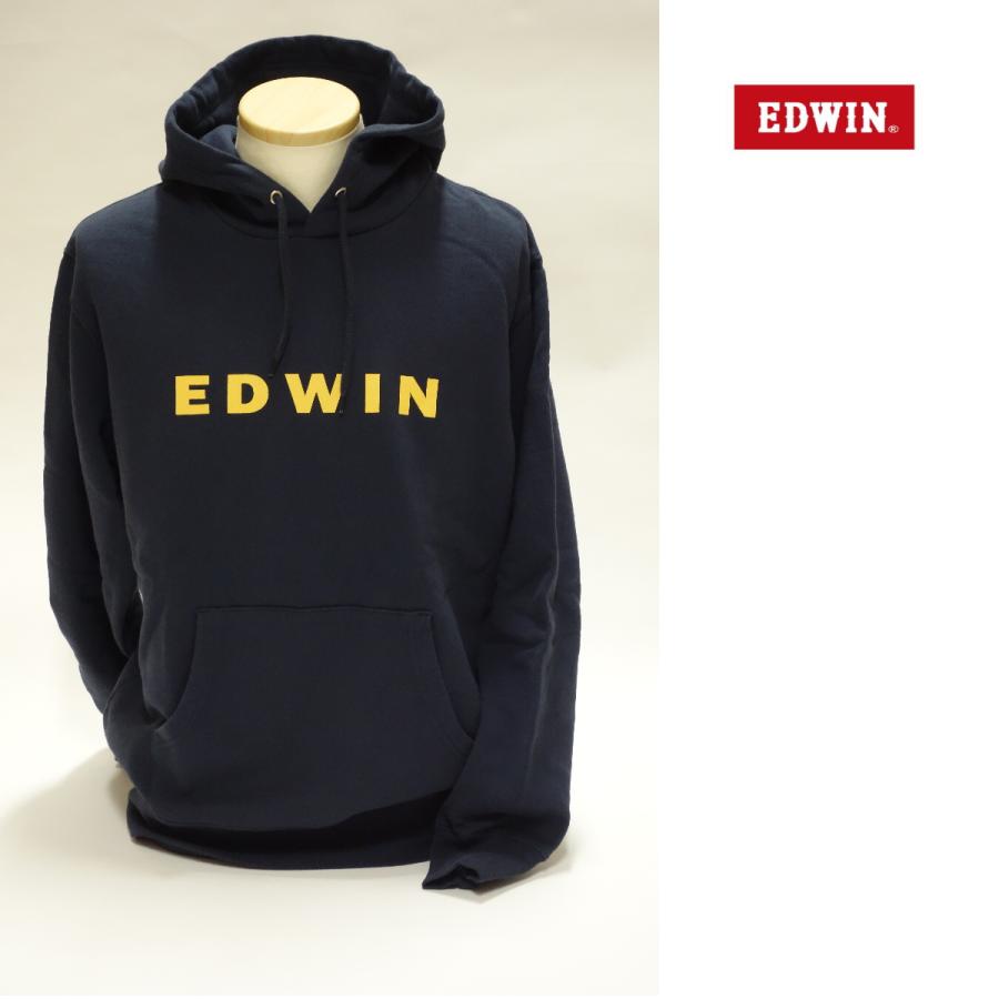 EDWIN エドウィン スウェット パーカー メンズ Lサイズ ET6112-204 紺  